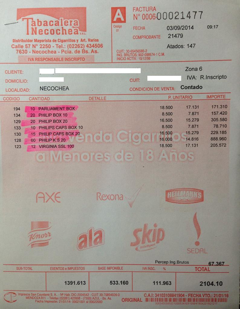 foto factura A