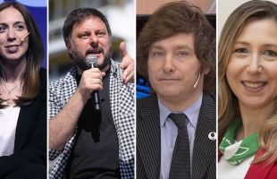 Antes del debate, los candidatos por la Ciudad explicaron sus propuestas de campaña