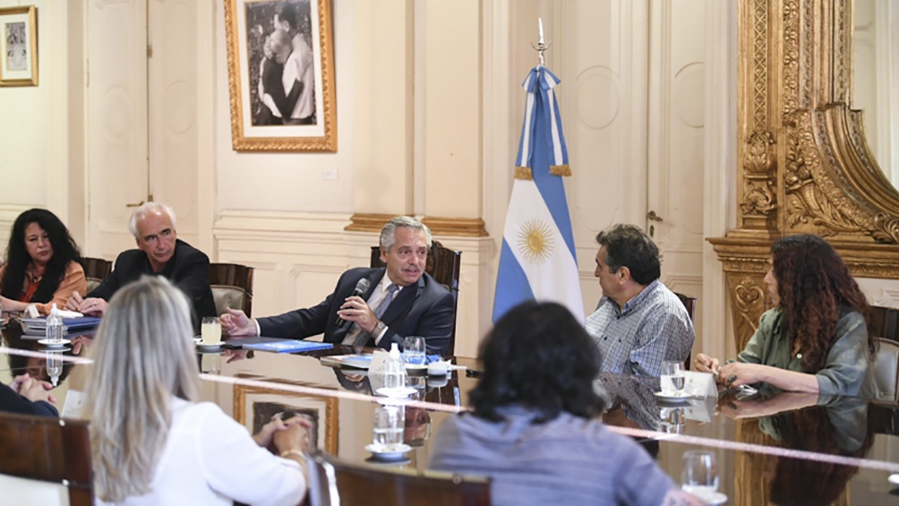 La reunión se llevó a cabo en Casa Rosada. (Foto: Presidencia) La reunión se llevó a cabo en Casa Rosada. (Foto: Presidencia)