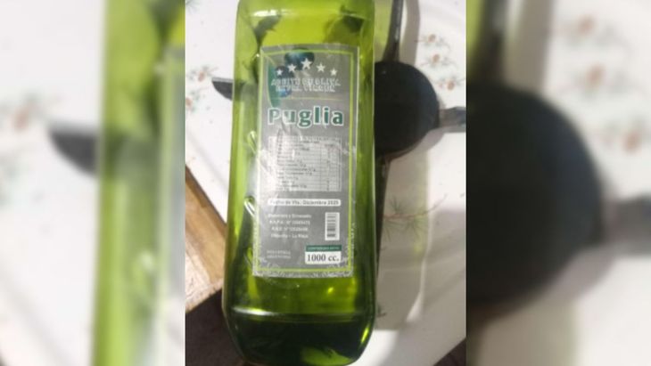 El aceite de oliva extra virgen, marca Puglia, que prohibi&oacute; la ANMAT.