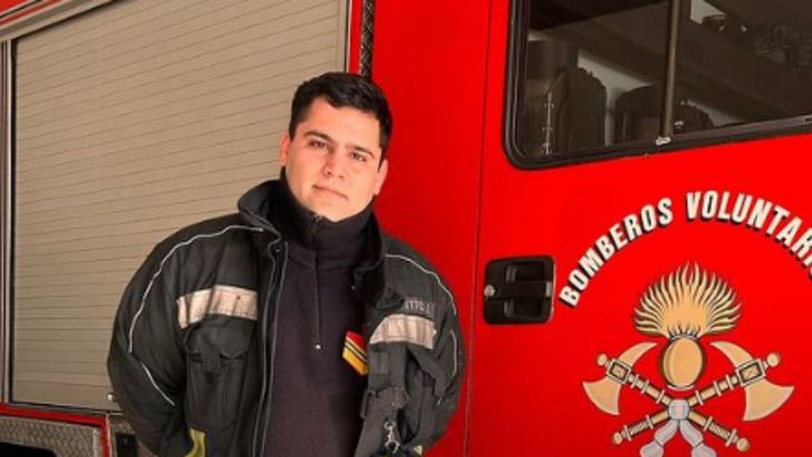 Juan Cruz Scarpitto, bombero voluntario de Lomas de Zamora.