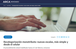 Recategorización del monotributo está habilitada hasta el 5 de febrero: todos los detalles